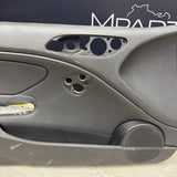 01-06 BMW E46 M3 FRONT DRIVER LEFT SIDE DOOR PANEL CARD BLACK OEM