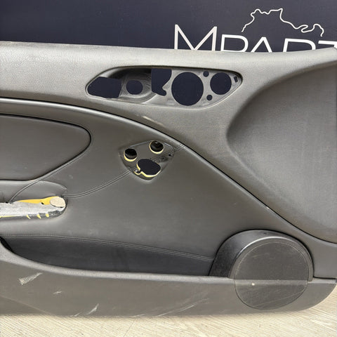 01-06 BMW E46 M3 FRONT DRIVER LEFT SIDE DOOR PANEL CARD BLACK OEM