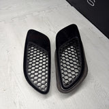 08-13 BMW E90 E92 E93 M3 Hood Scoops Space Jerez Black Pair 8042978 *Cracked*