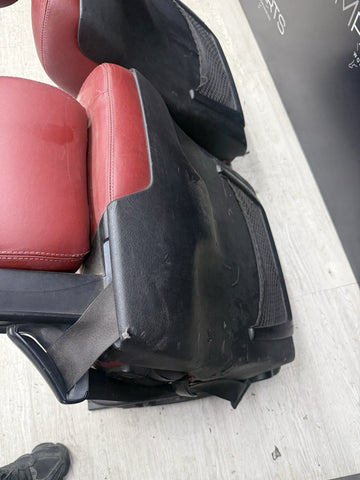 01-06 BMW E46 M3 Convertible Interior Front Heated Seats Imola Red