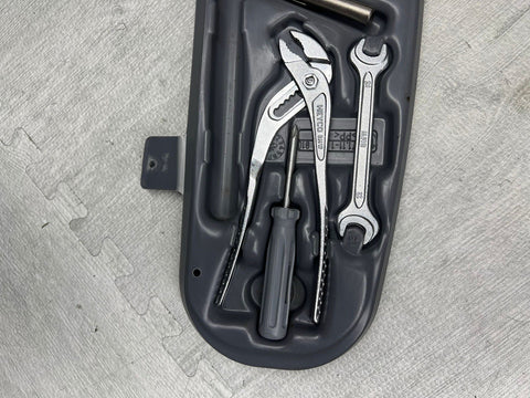 BMW 01-06 E46 325 330 M3 Coupe Emergency Trunk Tool Kit Assembly + Tools OEM