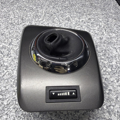 01-06 BMW E46 M3 Center Dome SMG Shift Plate Titan Shadow Grey