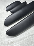 01-06 BMW E46 M3 Convertible Door Upper Arm Rest Armrest Pads Black *Broken Tab*