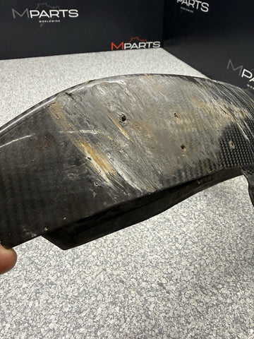 BMW 15-20 F80 F82 F83 M3 M4 Front Bumper Left Carbon Fiber Splitter Trim OEM
