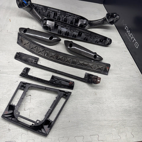 BMW E46 M3 01-06 Convertible Carbon Fiber Interior Trim Set 8 Piece