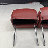 BMW 01-06 E46 M3 Convertible Rear Headrests Head Rests Imola Red OEM *Tab
