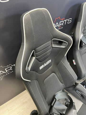 BMW Front BRAUM Sport Seats Black Pair