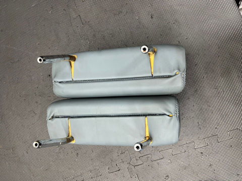 2008-2013 BMW E90 E93 M3 Coupe Sedan Rear Seat Headrests Grey Leather OEM