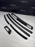 08-13 BMW E92 E93 M3 Interior Trim Set Carbon Leather OEM *4 Broken Tabs