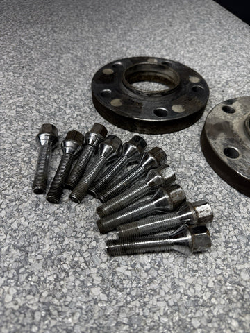 20MM Spacers + Extended Bolts PAIR 5x120 BMW E SERIES