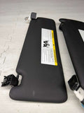 15-20 BMW F82 M4 Left & Right Interior Sun Visor Pair Black OEM
