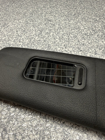 08-11 OEM BMW E90 328 335 M3 Coupe Right Passenger Sun Visor Black Vinyl