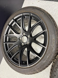 Beyern Wheels Rims 5x120 BMW E46 M3 19x8.5 ET40 19x9.5 ET38 Matte Black Set