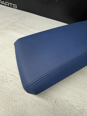 21-26 BMW G80 G82 G83 M3 M4 Center Console Armrest Arm Rest Top Fjords Blue
