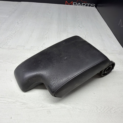 01-06 BMW E46 M3 Center Console Armrest Arm Rest Black Leather *Notes*