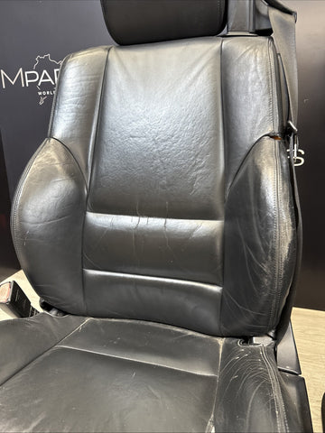 01-06 BMW E46 M3 Convertible Interior Front Non Heated Seats Black