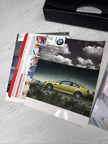 OEM 01-06 BMW E46 M3 CONVERTIBLE OWNERS MANUAL BOOK BOOKLET POUCH