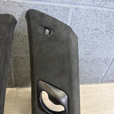 OEM 2014-2018 BMW X5M F85 F15 B PILLARS ALCANTARA SUEDE BLACK