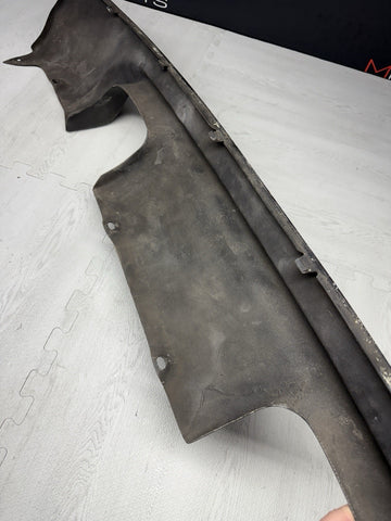 01-06 BMW E46 M3 CSL Style Rear Bumper Diffuser Carbon Fiber / Steel Grey