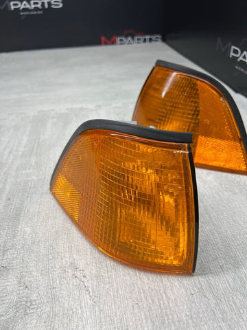 Amber Corner Signal Lights 92-99 BMW 3 Series E36 Coupe Pair