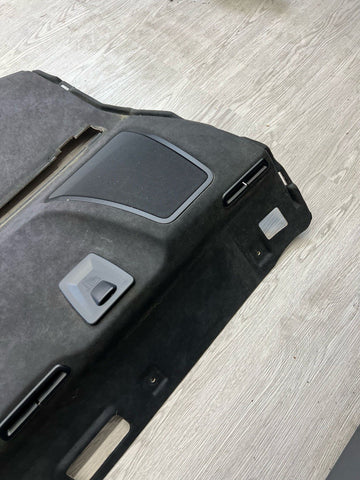 13-16 BMW F10 M5 REAR DECK SPEAKER COVERS PARCEL SHELF COVER PANEL ALCANTARA OEM