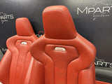 OEM 15-20 BMW F82 M4 LEATHER SEAT SEATS CUSHION INTERIOR SET SAKHIR ORANGE