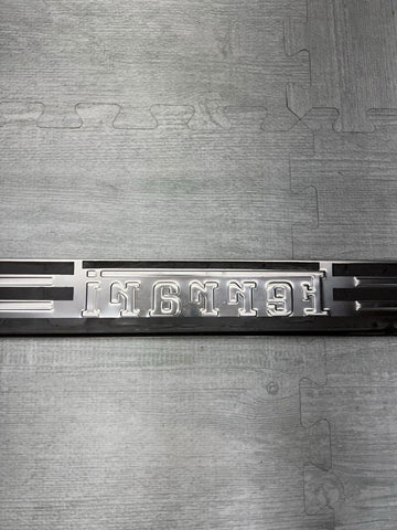 15-19 FERRARI 488 GTB GENUINE DOOR SILL SCUFF PLATE LOGO EMBLEM BADGE