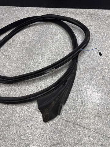 BMW E46 M3 01-06 Left Driver Side Door Weather Strip Seal Black OEM