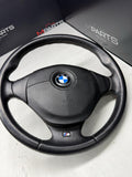 1996 - 2002 BMW E36 Z3 M M3 Leather Steering Wheel Black 3 Spoke 32342229487 OEM