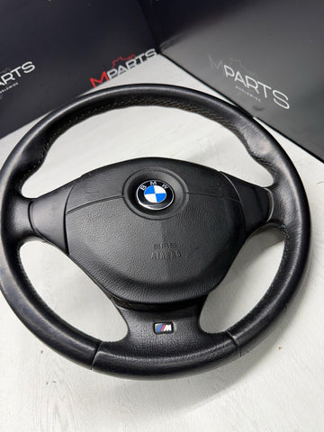 1996 - 2002 BMW E36 Z3 M M3 Leather Steering Wheel Black 3 Spoke 32342229487 OEM