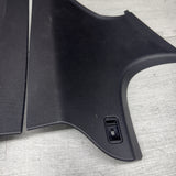 BMW E90 M3 08-11 Sedan Rear Windshield Upper C Pillar Cover Trims Set Black OEM