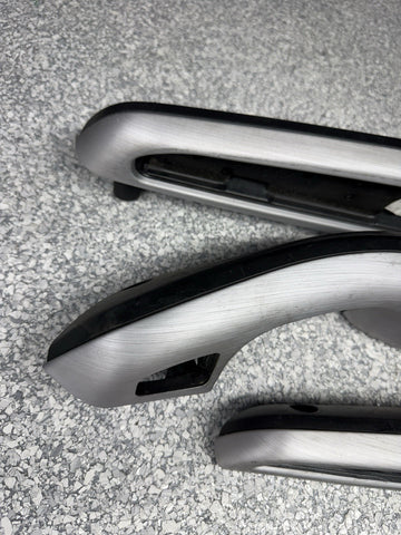 01-06 BMW E46 M3 Convertible Interior Armrests Trim Set Brushed Aluminum