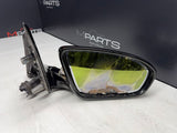 13-16 BMW F10 M5 RIGHT PASSENGER SIDE MIRROR NO CAMERA SAPPHIRE BLACK *DAMAGE
