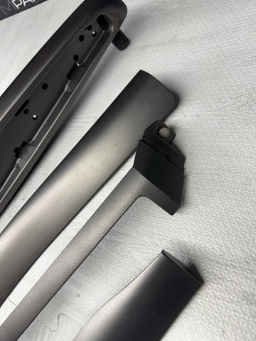 01-06 BMW E46 M3 Convertible Interior Armrests Trim Set Titan Shadow Grey