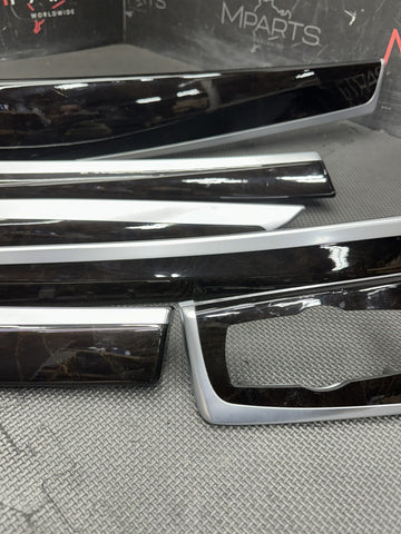 2011-2016 BMW F10 550 M5 Dashboard Trim Set Dark Fine Line Anthracite