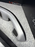 01-06 BMW E46 M3 Brushed Aluminum/Black Door Trim Armrests Front Rear Coupe