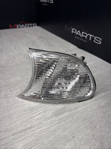 NEW Depo 01 BMW E46 325 330 M3 Clear Corner Light Left Driver Clip On Eagle Eyes