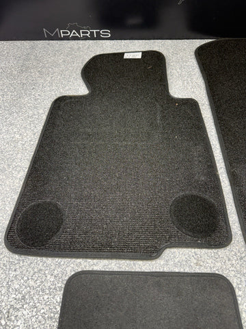 Genuine 01-06 BMW E46 M3 Convertible Carpets Floor Mats Black Front & Rear