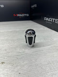 2004-2006 BMW E46 M3 SMG GEAR SHIFT KNOB NAPPA LEATHER CHROME OEM