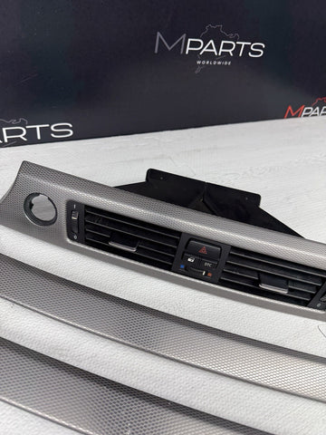 09-13 OEM BMW E92 E93 335is Dash Glacier Silver Aluminum Interior Trim Set