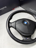 1996 - 2002 BMW E36 Z3 M M3 Leather Steering Wheel Black 3 Spoke 32342229487 OEM