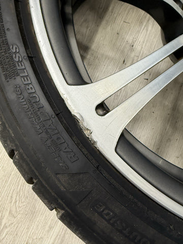 08-13 OEM BMW E90 E92 E93 M3 Rear 19” Wheel Rim Style 220M Silver 19x9.5 ET23