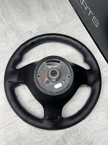 REWRAPPED Perforated BMW Steering Wheel 01-06 E46 M3 Stock MANUAL 32342282020