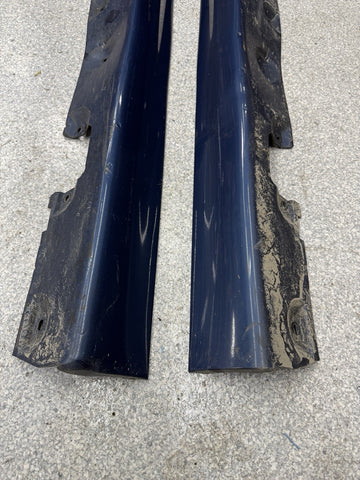 01-06 BMW E46 M3 Rocker Panel Side Skirts OEM Topaz Blue