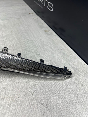 08-13 BMW E92 E93 M3 Front Fender Grille Left Driver Side Marker Light Carbon