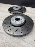 OEM 18-24 BMW F97 G01 G02 X3M FRONT BRAKE DRILLED DISCS ROTORS