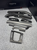 01-06 BMW E46 M3 Convertible Interior Armrests Trim Set Titan Shadow Grey