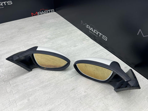 08-13 BMW E92 E93 M3 Left Right Fold Mirrors Matte Black / Alpine White