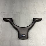 OEM 01-06 BMW E46 M3 Lower Steering Wheel Trim Cover Plate Titan Shadow Grey