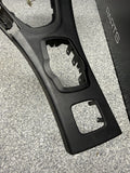 08-13 BMW E93 M3 OEM Front Center Console Cover Leather Manual Cic